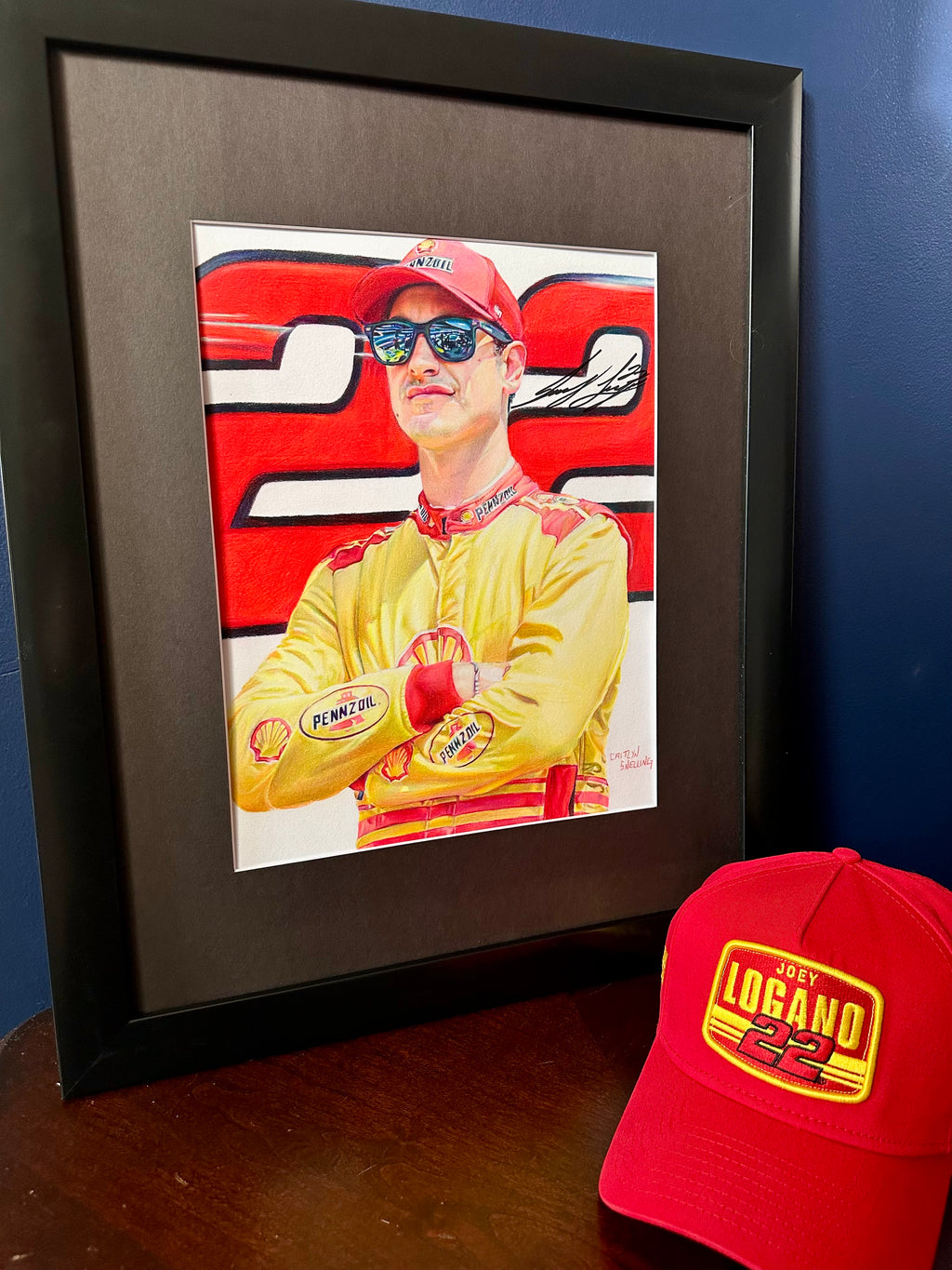Joey Logano Original Drawing