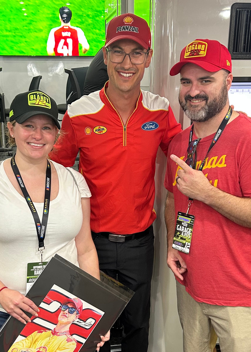 Joey Logano Original Drawing