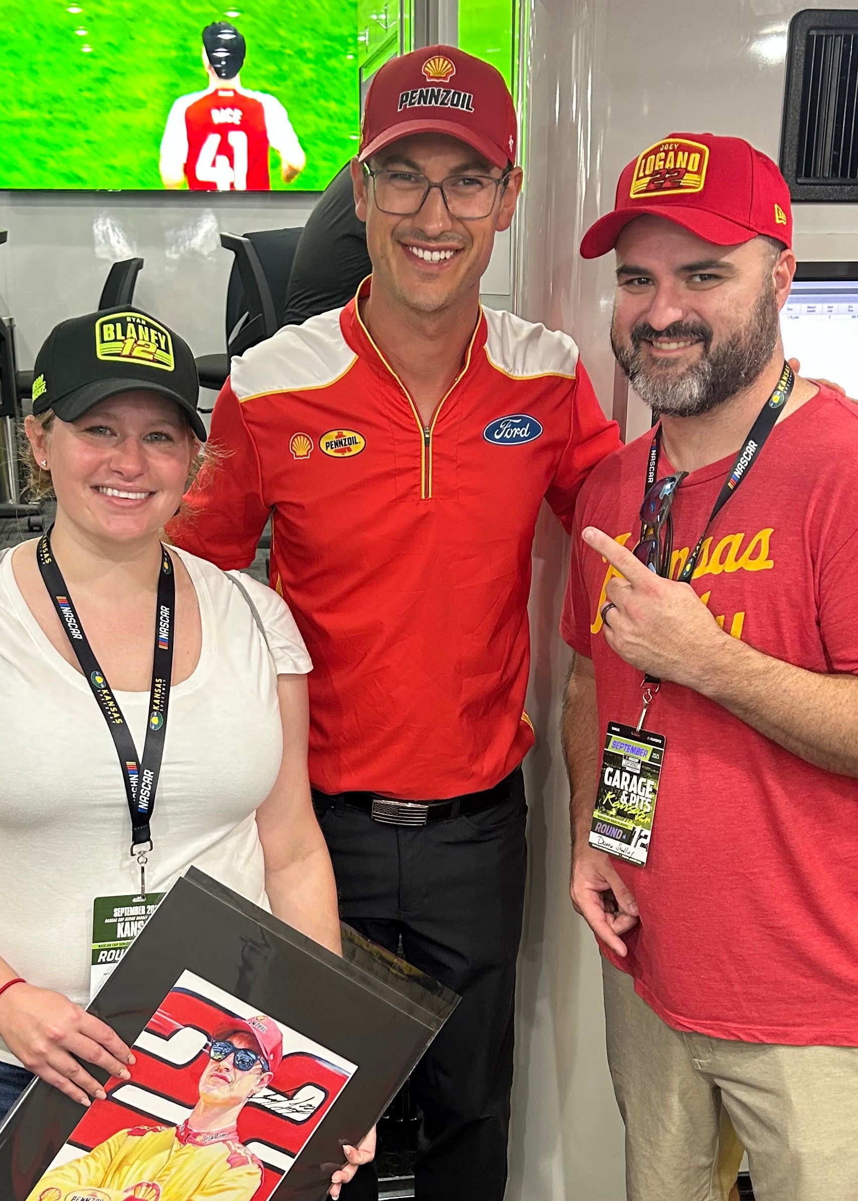 Joey Logano Original Drawing