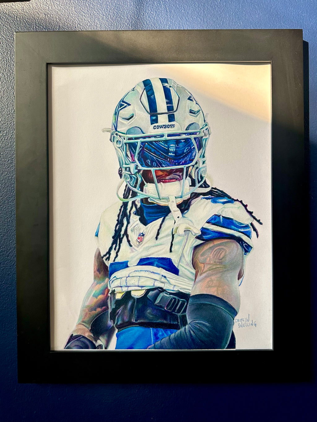 CeeDee Lamb Original Drawing