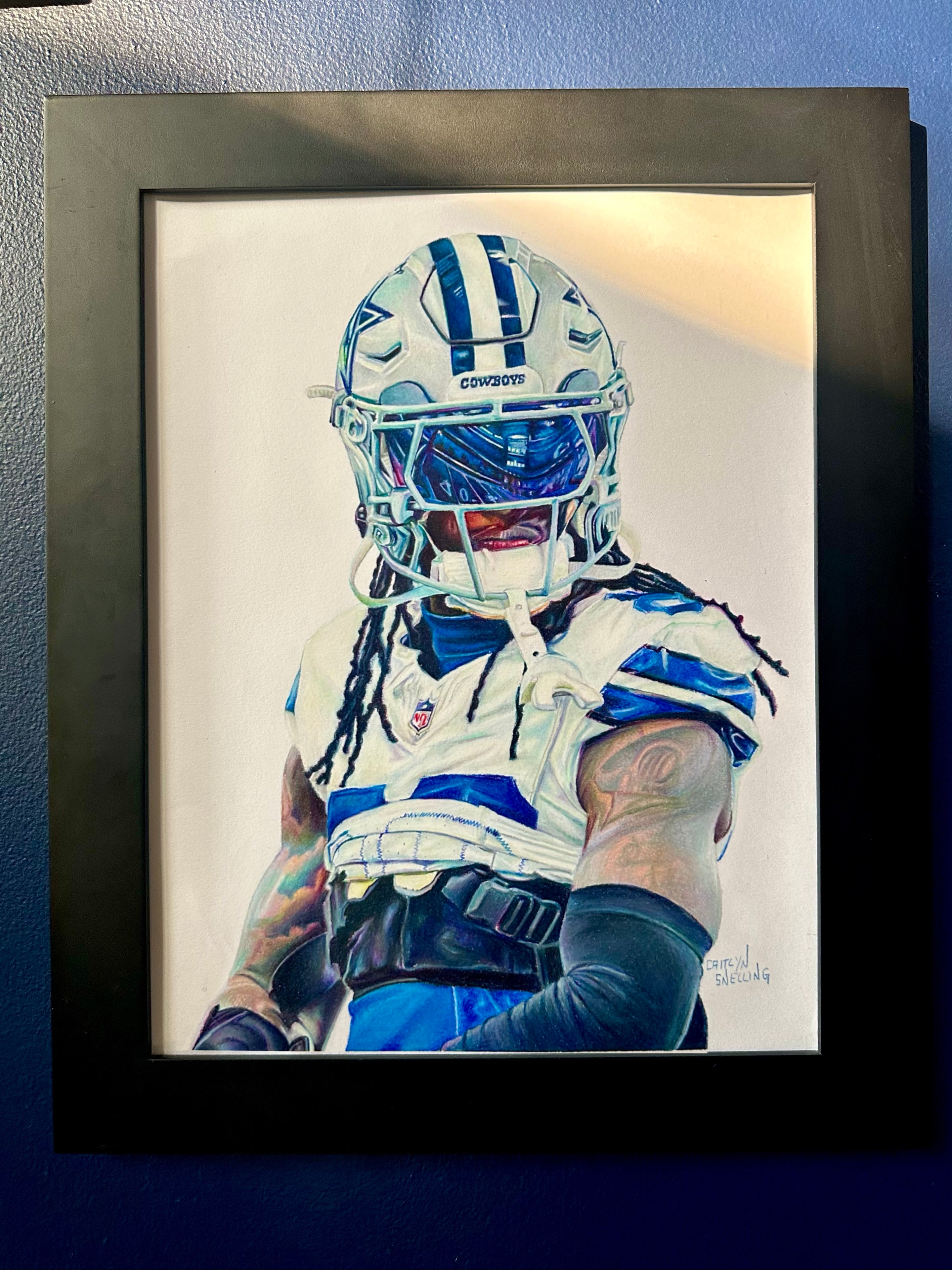 CeeDee Lamb Original Drawing