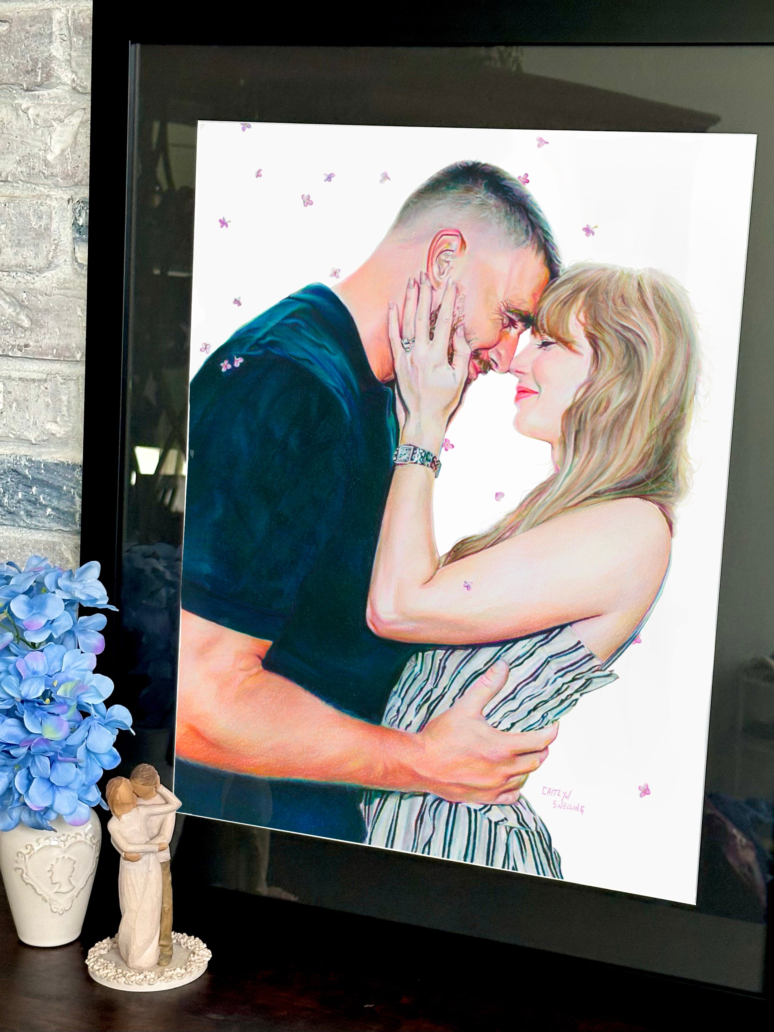 Ferris Wheels, Kisses, and Lilacs Original drawing