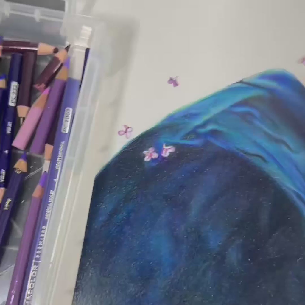 Ferris Wheels, Kisses, and Lilacs Original drawing